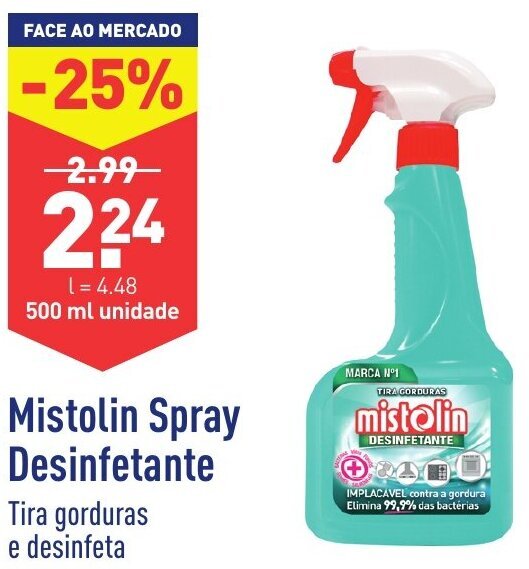 Promo O Mistolin Spray Desinfetante Ml Em Aldi