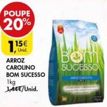 Promo O Arroz Carolino Bom Sucesso Kg Em Pingo Doce