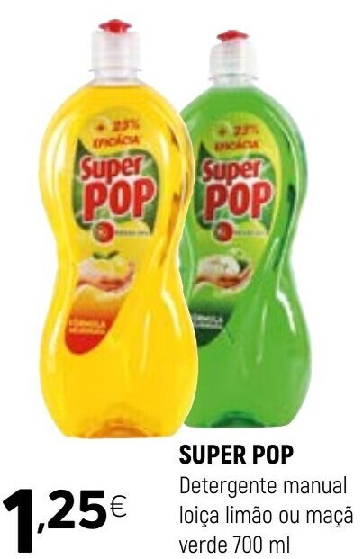 Promo O Super Pop Detergente Manual Loi A Lim O Ou Ma Verde Ml Em