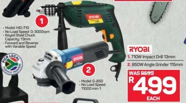 Ryobi Impact Drill 13mm 710w Offer At Pick N Pay Hypermarket