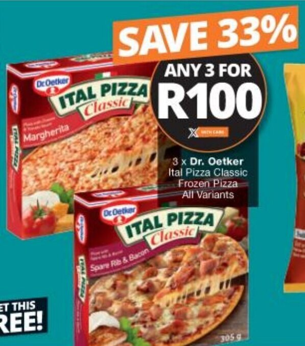 Dr Oetker Ital Pizza Classic All Variants S Offer At Checkers