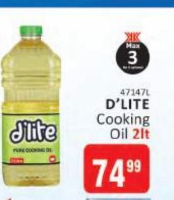 Dlite Cooking Oil Offer At Kitkat Cash And Carry