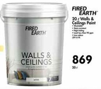 Fired Earth Wall Ceilings Paint L Offer At Makro