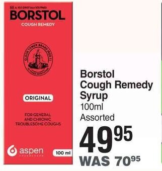 Borstol Cough Remedy Syrup Ml Assorted Offer At Dis Chem