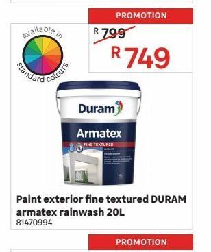 Paint Exterior Fine Textured Duram Armatex Reinwash L Offer At Leroy