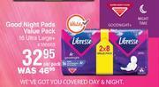 Libresse Good Night Pads Value Pack 16 Ultra Large Per Pack Offer At