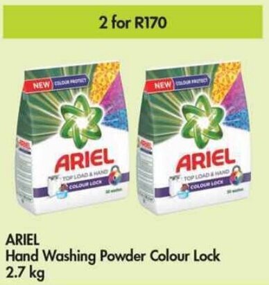 Ariel Hand Washing Powder Colour Lock X Kg Offer At Makro