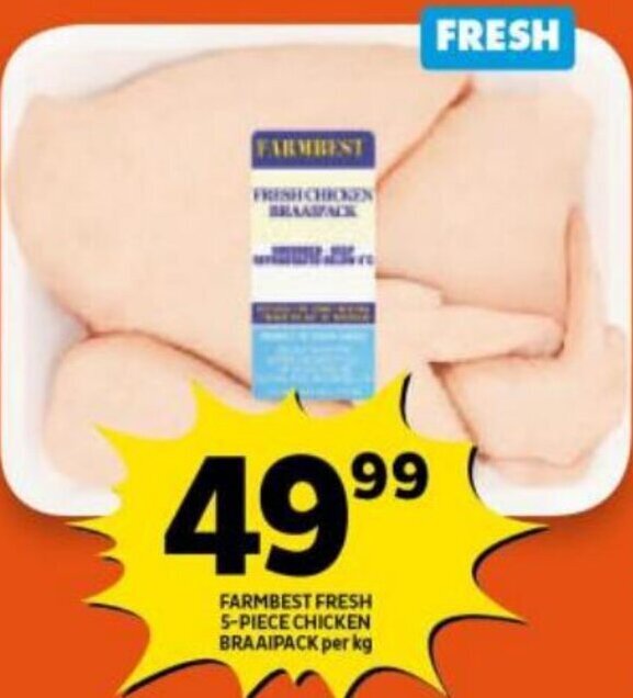 Farmbest Fresh Piece Chicken Braai Pack Offer At Shoprite