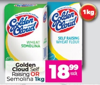 Golden Cloud Self Raising Or Semolina Flour Kg Offer At Take N Pay