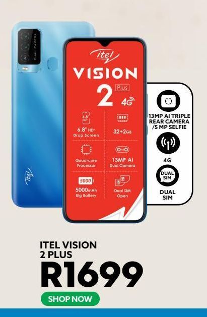 Itel Vision 2 Plus Offer At Ackermans