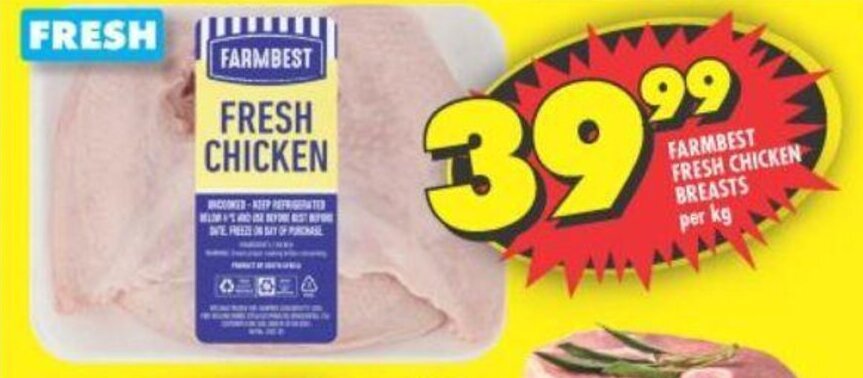 Farmbest Fresh Chicken Breasts Per Kg Offer At Shoprite