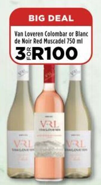 Van Loveren Colombar Or Blanc De Noir Red Muscadel Ml Offer At Food