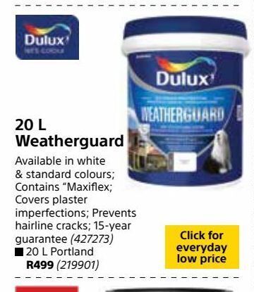 L Weatherguard Offer At Builders Warehouse