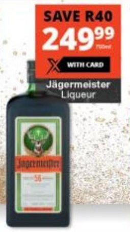 J Germeister Liqueur Ml Offer At Checkers Liquor Shop