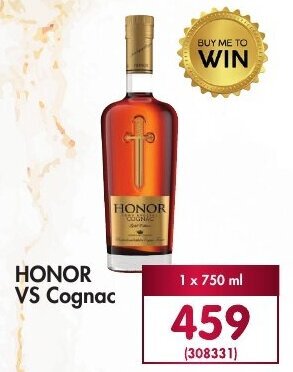 Honor Vs Cognac Ml Offer At Makros Liquor