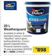 Dulux 20Ltr Weatherguard Offer At Builders Warehouse