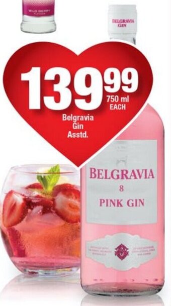 Belgravia Gin Asstd Offer At Ok Liquor