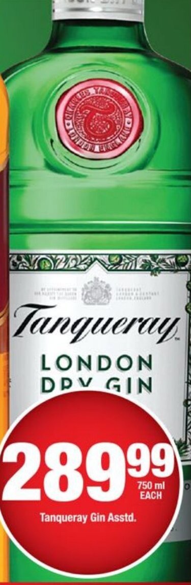 Tanqueray Gin Asstd Offer At Ok Liquor