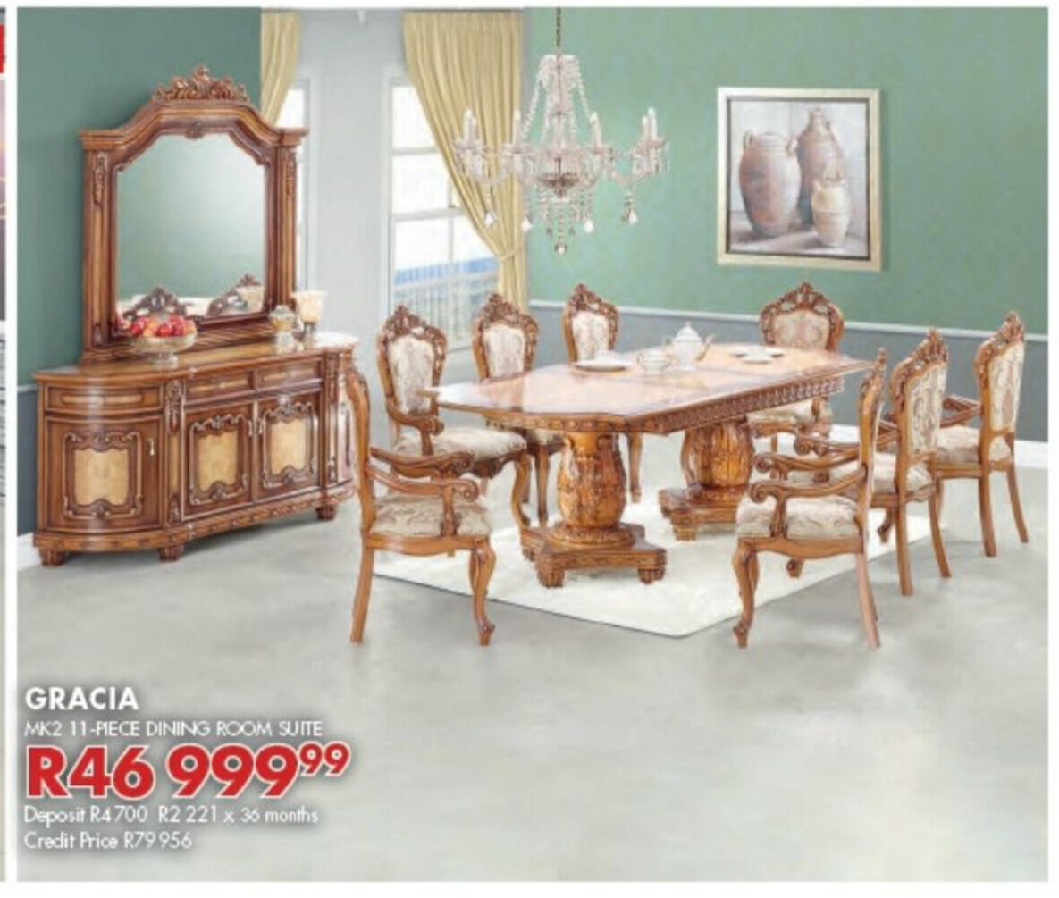 Gracia Mk Piece Dining Room Suite Offer At Beares