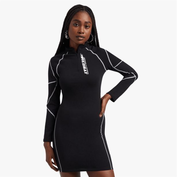 Redbat Women S Black Bodycon Dress Offer At Sportscene