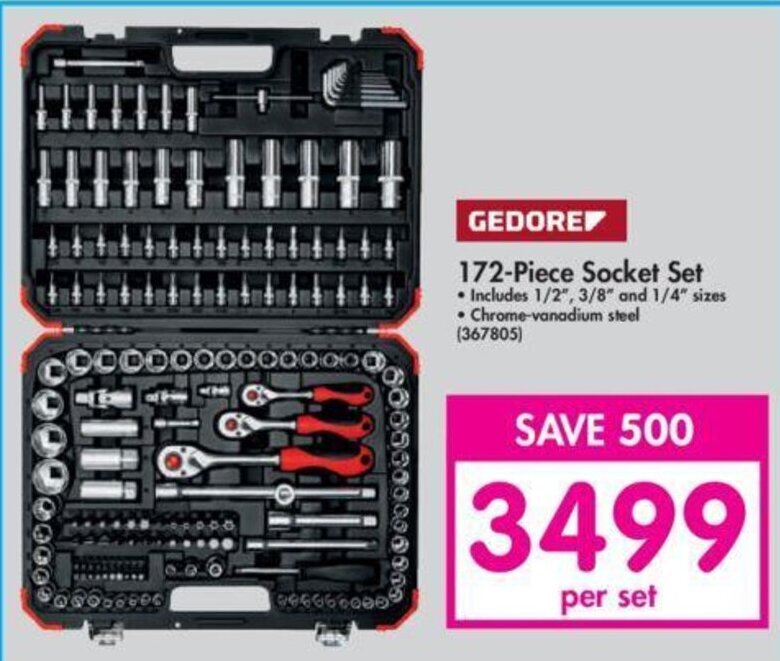 Gedore Piece Socket Set Offer At Makro