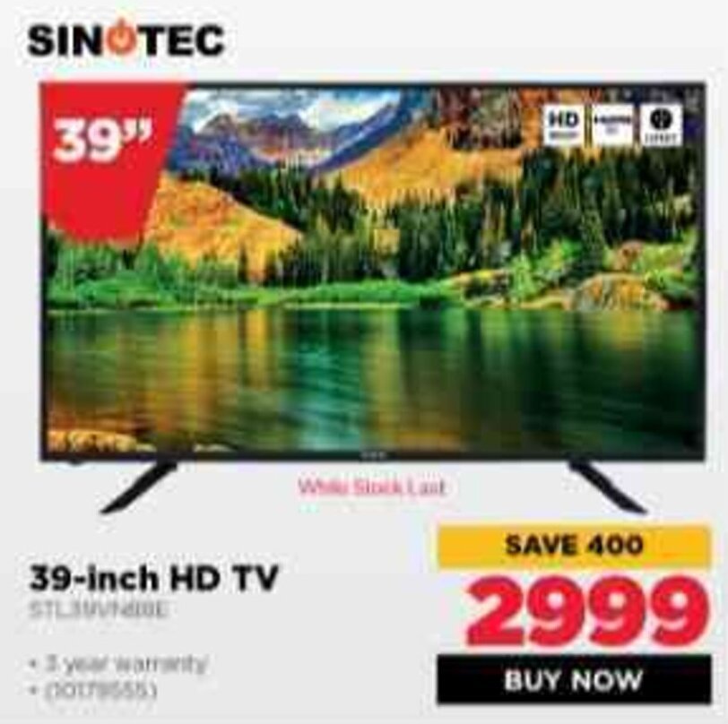 Sinotec 39 Inch HD TV Offer At HiFi Corp