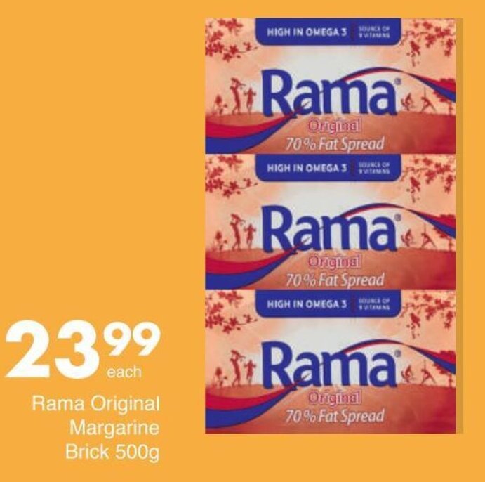 Rama Original Margarine Brick G Offer At Save