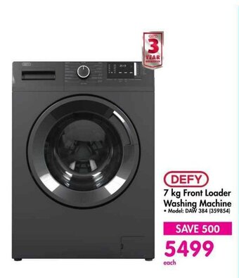 Defy Kg Front Loader Washing Machine Offer At Makro