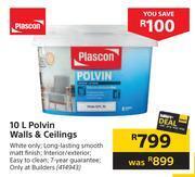 Plascon Polvin Walls Ceilings 10l Offer At Builders Warehouse