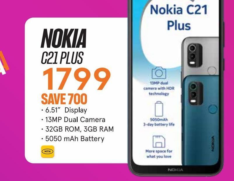 Nokia C21 Plus Offer At Jet