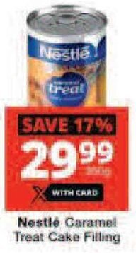 Nestle Caramel Treat Cake Filling Offer At Checkers