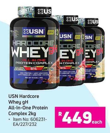 USN Hardcore Whey GH All In One Protein Complex 2kg Offer At Game