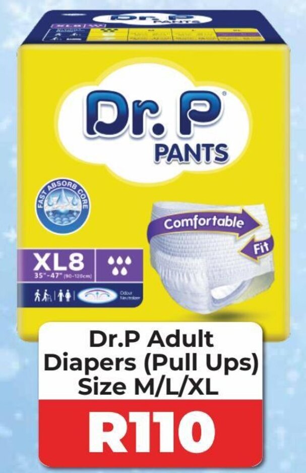 Dr P Adult Diapers Pull Ups Size M L XL Offer At 1UP