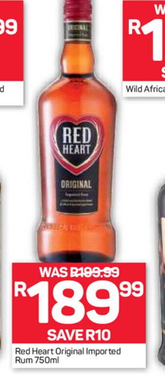 Red Heart Original Imported Rum Ml Offer At Pick N Pay Liquor