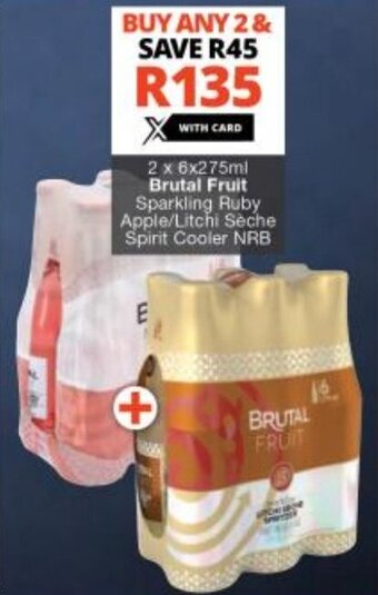 X X Ml Brutal Fruit Sparkling Ruby Apple Litchi S Che Spirit