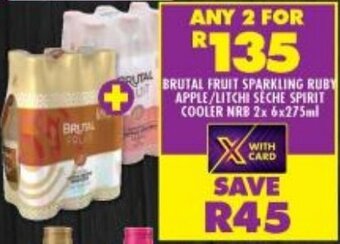 Brutal Fruit Sparkling Ruby Apple Litchi Seche Spirit Cooler Nrb X