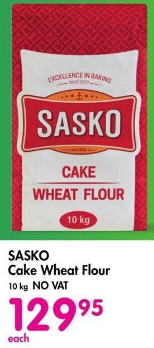 Sasko Cake Wheat Flour Kg No Vat Offer At Makro