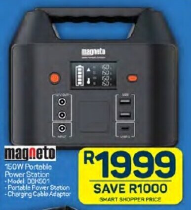 Magneto 150W Portable Power Station Offer At Pick N Pay