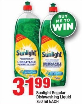 Sunlight Regular Dishwashing Liquid Ml Each Offer At Ok Minimark