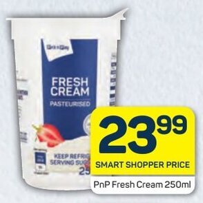 PnP Fresh Cream 250ml Offer At Pick N Pay