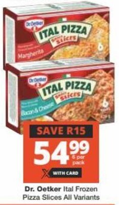 Dr Oetker Ital Frozen Pizza Slices All Variants Offer At Checkers