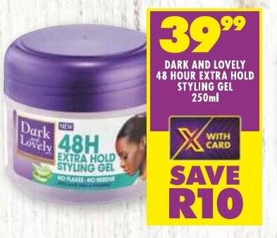 Dark And Lovely Hour Extra Hold Styling Gel Ml Offer At Shoprite