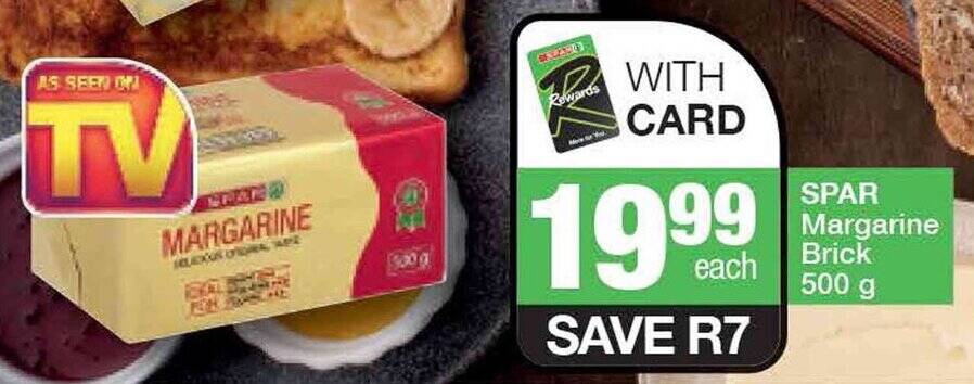 Spar Margarine Brick G Offer At Spar