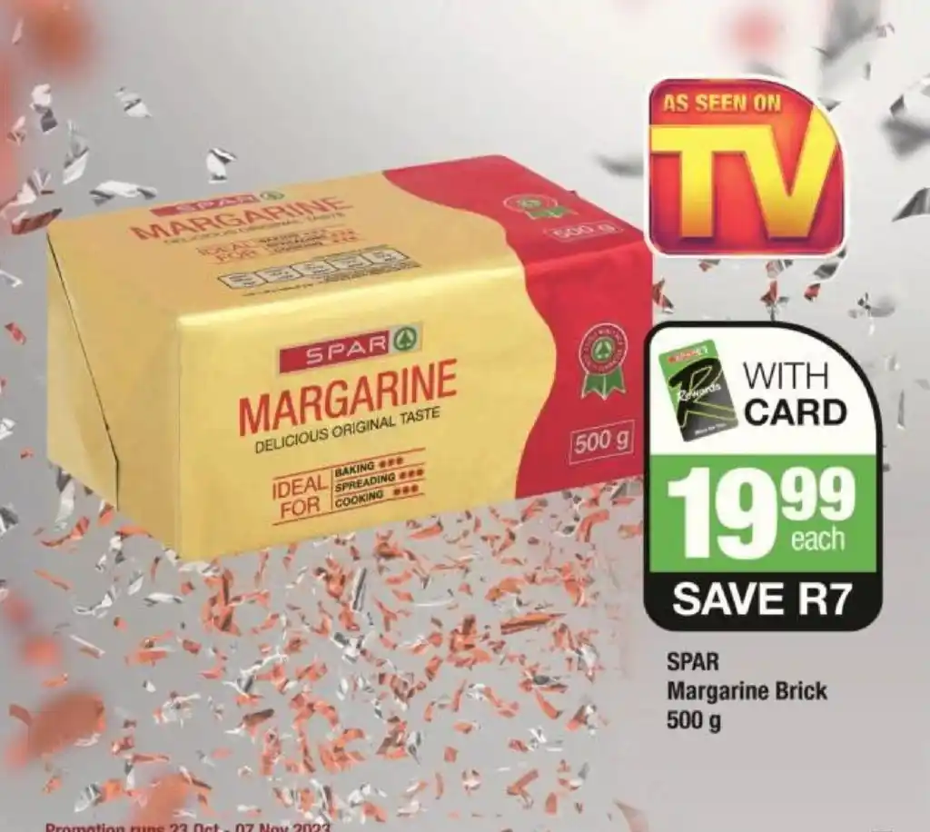 SPAR Margarine Brick 500g Offer At Spar