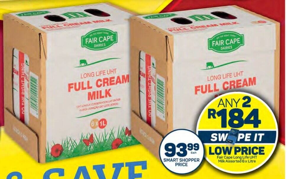 Fair Cape Long Life Uht Milk Assorted X Litre Offer At Pick N Pay