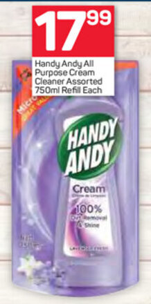 Handy Andy All Purpose Cream Cleaner Assorted 750ml Offer At Pick N Pay