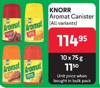 KNORR Aromat Canister All Variants Offer At Makro