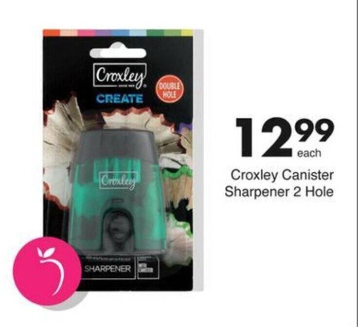 Croxley Canister Sharpener 2 Hole Offer At Save