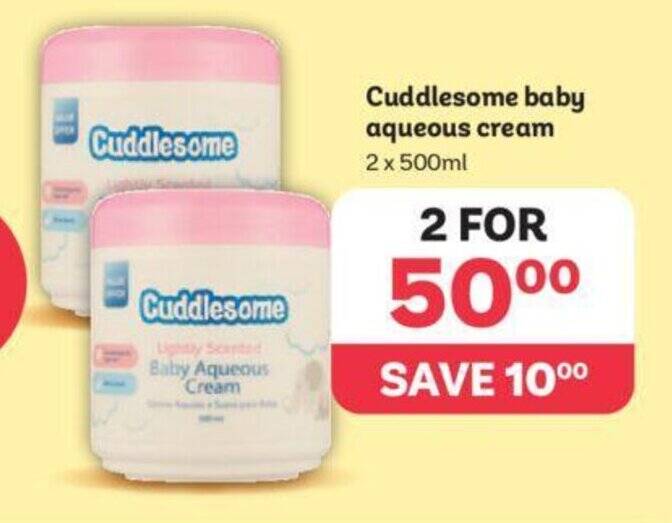 Cuddlesome Baby Aqueous Cream X Ml Offer At Pep