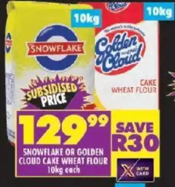 Snowflake Or Golden Cloud Cake Wheat Flour Kg Each Offer At Shoprite